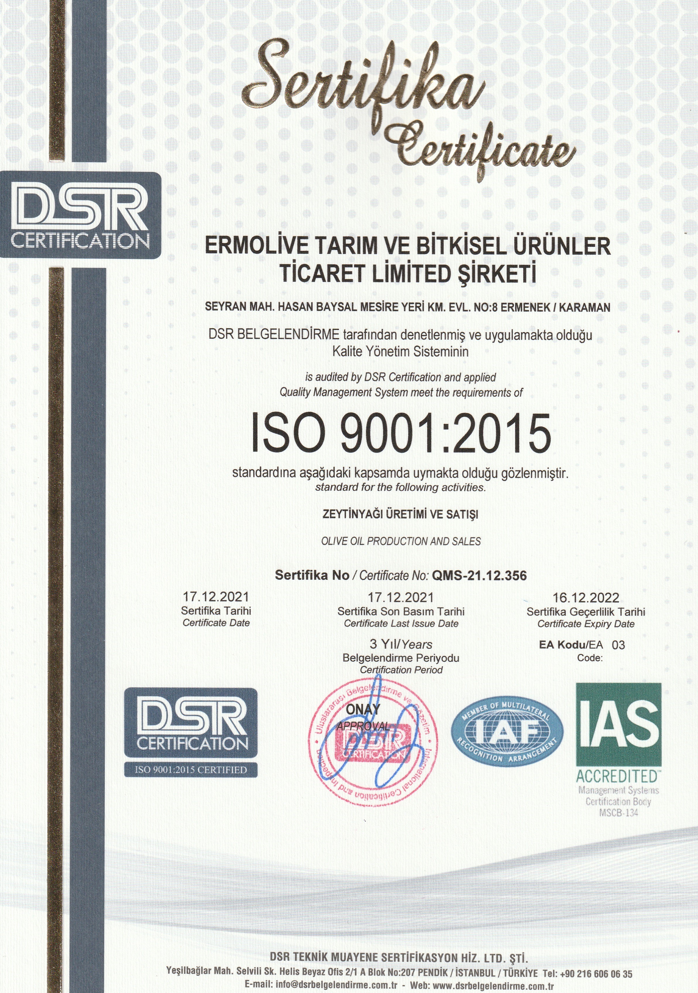 ISO9001:2015